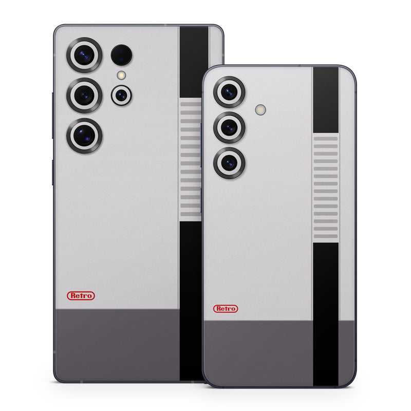 Samsung Galaxy S25 Series Skin design of Text, Font, Red, Product, Logo, Brand, Material property, Graphics, Rectangle, with gray, black, red colors