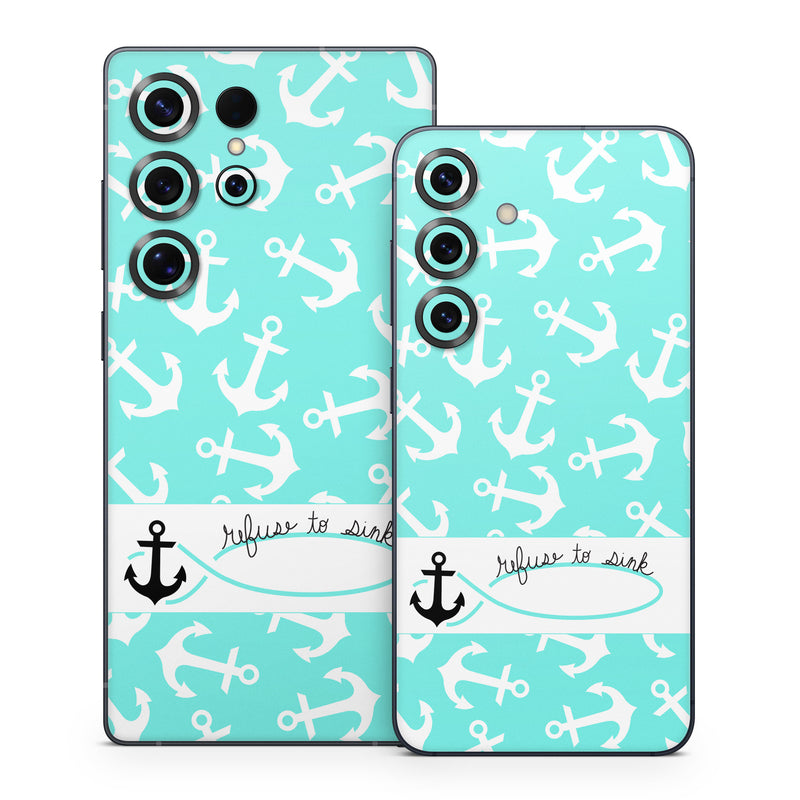 Samsung Galaxy S25 Series Skin design of Text, Turquoise, Aqua, Font, Teal, Pattern, Line, Design, Illustration, with gray, white, blue, green colors