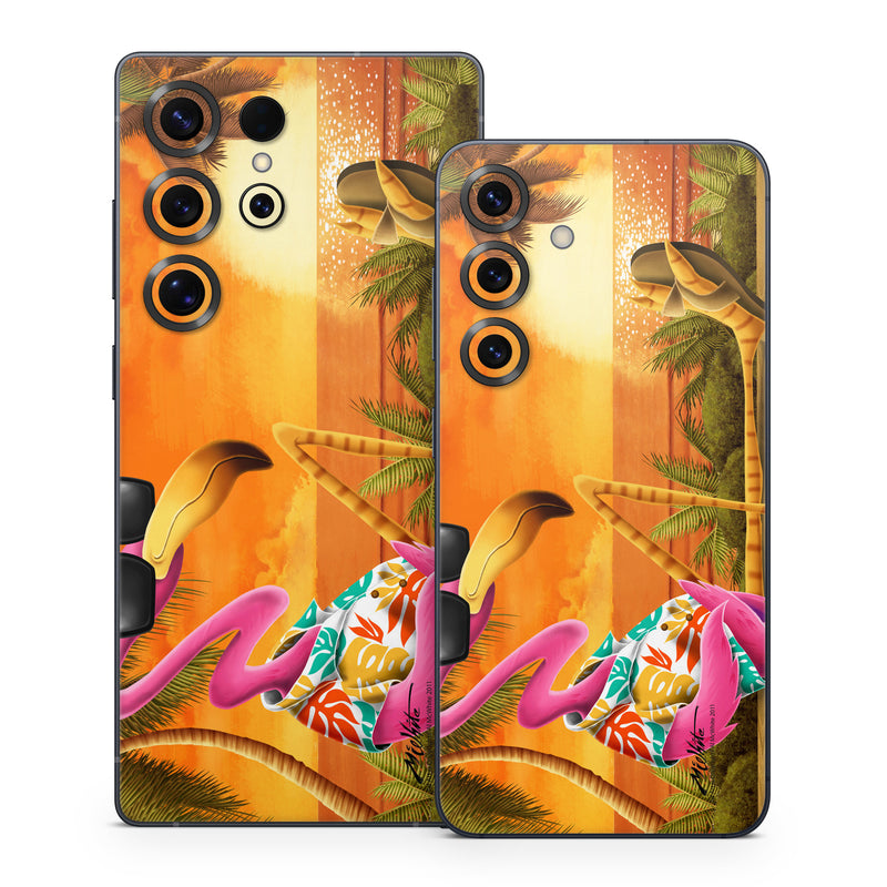 Samsung Galaxy S25 Series Skin design of Cartoon, Art, Animation, Illustration, Plant, Cg artwork, Shoe, Fictional character, with red, orange, green, black, pink colors