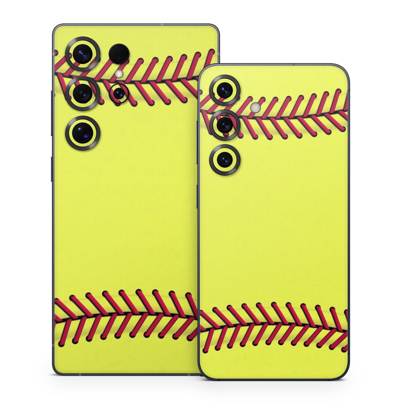 Samsung Galaxy S25 Series Skin design of Yellow, Plant, Line, Slope, Terrestrial plant, Font, Art, Parallel, Circle, Rectangle, with yellow, red colors