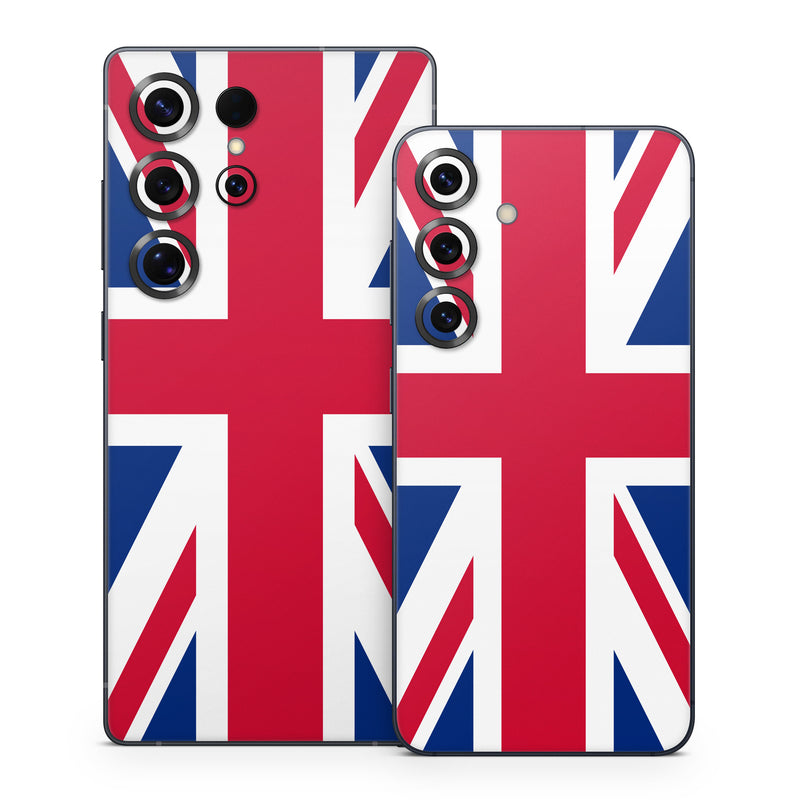 Samsung Galaxy S25 Series Skin design of Flag, Red, Line, Electric blue, Design, Font, Pattern, Parallel, Flag Day (USA), with red, white, blue colors
