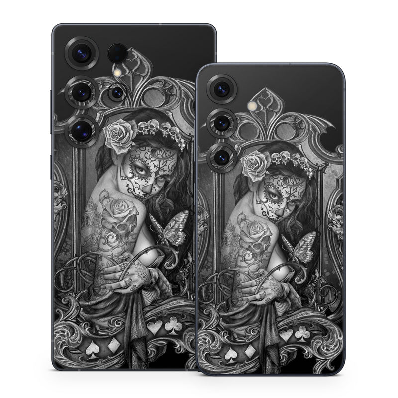 Samsung Galaxy S25 Series Skin design of Style, Art, Monochrome, Black-and-white, Monochrome Photography, Visual Arts, Illustration, Painting, Drawing, with black, white, gray colors