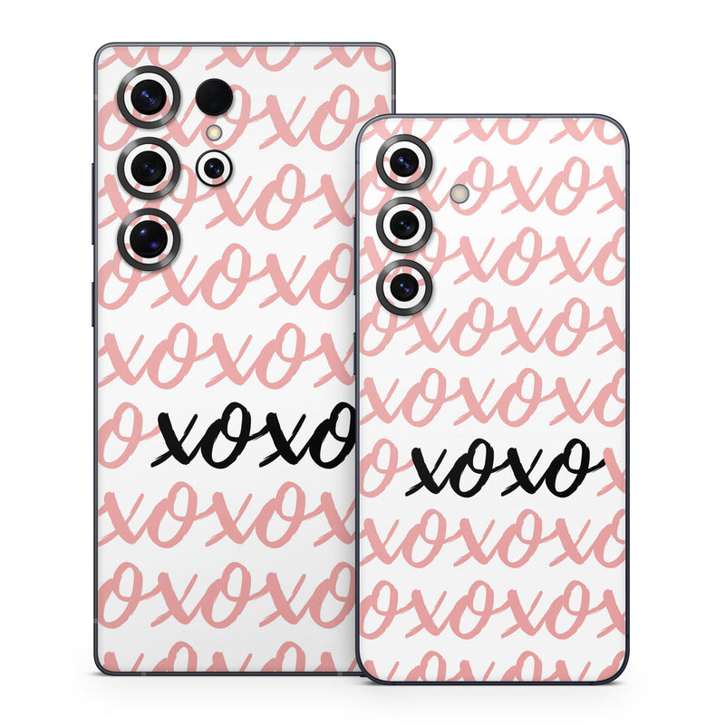 Samsung Galaxy S25 Series Skin design of Font, Pattern, Magenta, Art, Event, Calligraphy, with white, pink, black colors