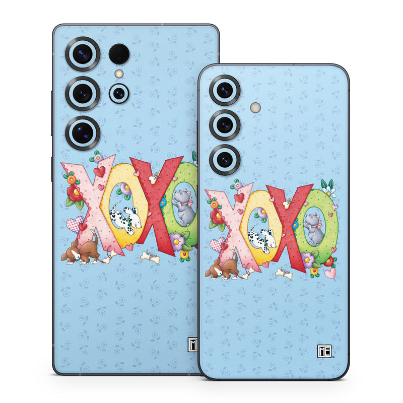 Samsung Galaxy S25 Series Skin design of Rectangle, Font, Creative arts, Art, Pattern, Happy, Illustration, Circle, Graphics, Visual arts, with blue, pink, yellow, red, green, orange, brown, white, black colors
