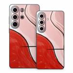 Abstract Red Samsung Galaxy S26 Series Skin