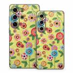 Button Flowers Samsung Galaxy S26 Series Skin