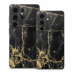 Black Gold Marble Samsung Galaxy S26 Series Skin