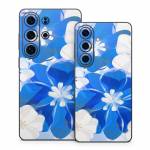 Blue Flowers Samsung Galaxy S26 Series Skin