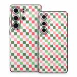 Christmas Checkers Samsung Galaxy S26 Series Skin