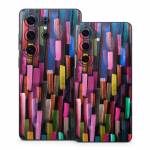 Colorful Brushstrokes Black Samsung Galaxy S26 Series Skin