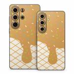 Caramel Ice Cream Drip Samsung Galaxy S26 Series Skin