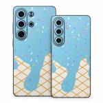 Cotton Candy Ice Cream Drip Samsung Galaxy S26 Series Skin