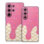 Strawberry Ice Cream Drip Samsung Galaxy S26 Series Skin