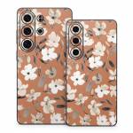 Fresh Flowers Copper Samsung Galaxy S26 Series Skin