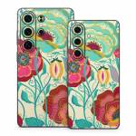 Golden Flowers Samsung Galaxy S26 Series Skin