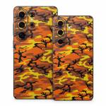 Orange Camo Samsung Galaxy S26 Series Skin