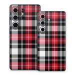 Red Plaid Samsung Galaxy S26 Series Skin