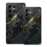 Repaired Black Marble Samsung Galaxy S26 Series Skin