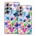 Watercolor Crystals and Gems Samsung Galaxy S26 Series Skin