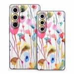 Watercolor Wild Flowers Samsung Galaxy S26 Series Skin