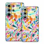Watercolor Colorful Brushstrokes Samsung Galaxy S26 Series Skin