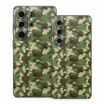 Woodland Camo Samsung Galaxy S26 Series Skin