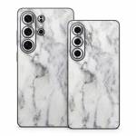 White Marble Samsung Galaxy S26 Series Skin