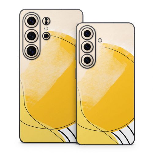 Abstract Yellow Samsung Galaxy S26 Series Skin