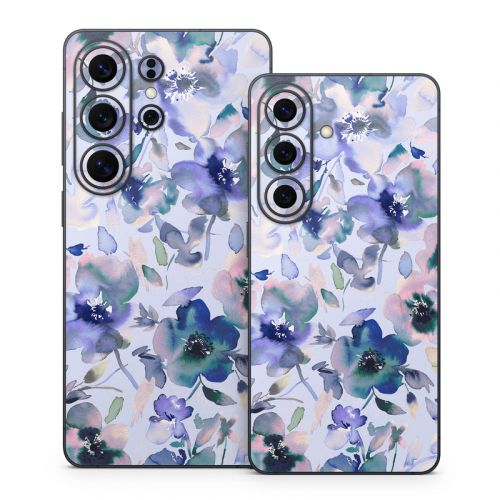 Aquatic Artistic Flowers Samsung Galaxy S26 Series Skin