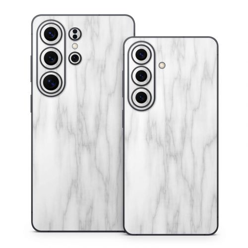 Bianco Marble Samsung Galaxy S26 Series Skin