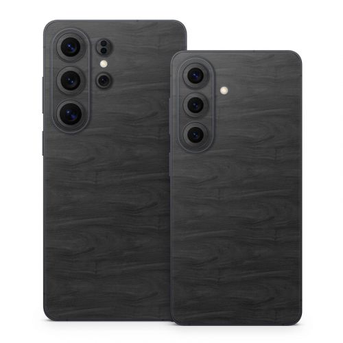 Black Woodgrain Samsung Galaxy S26 Series Skin