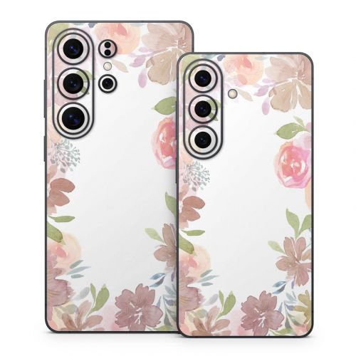 Blush Flower Frame Samsung Galaxy S26 Series Skin