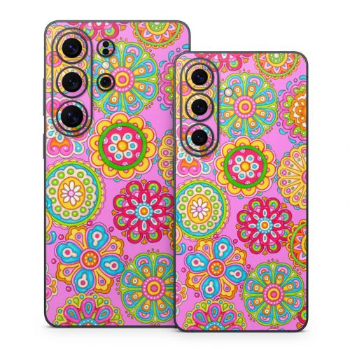 Bright Flowers Samsung Galaxy S26 Series Skin