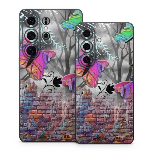Butterfly Wall Samsung Galaxy S26 Series Skin