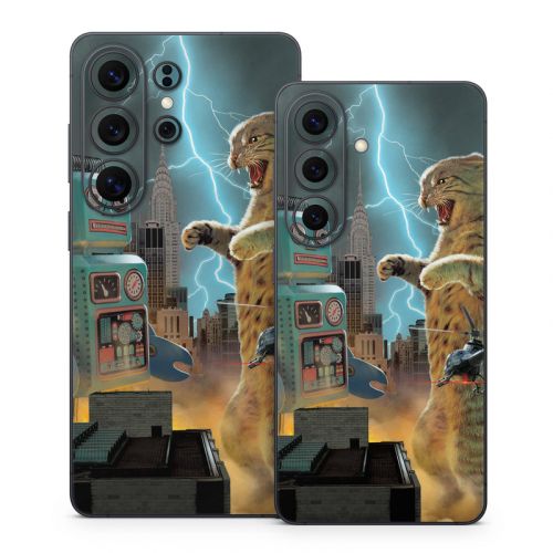 Catzilla Vs Robot Samsung Galaxy S26 Series Skin