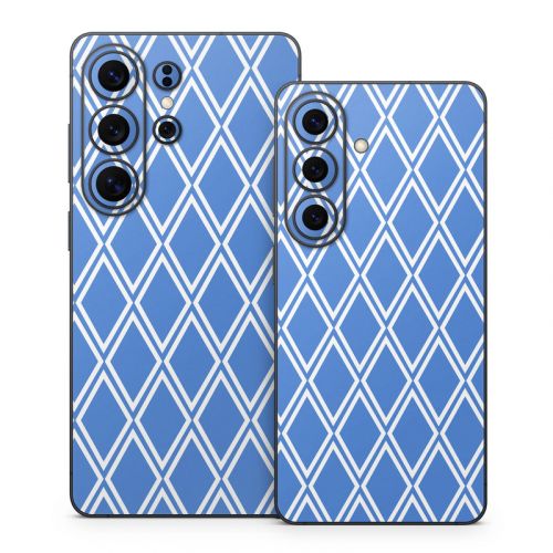 Blue Checks Samsung Galaxy S26 Series Skin