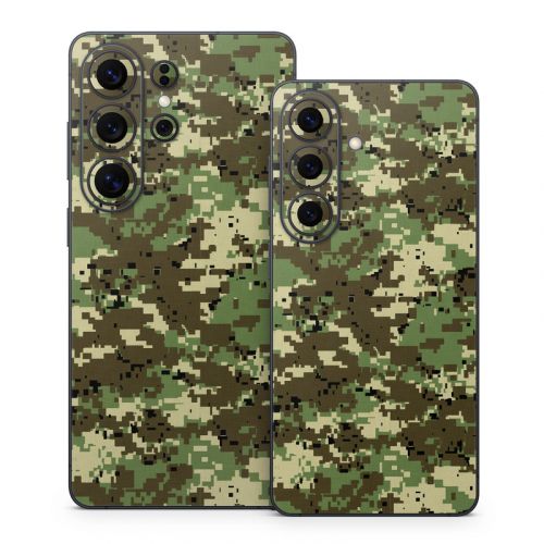 Digital Woodland Camo Samsung Galaxy S26 Series Skin