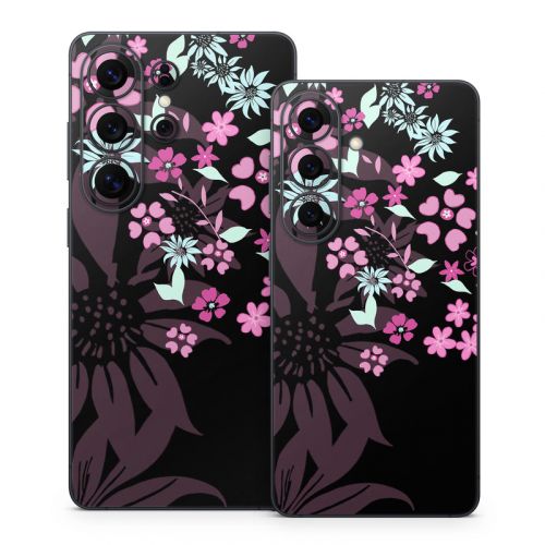 Dark Flowers Samsung Galaxy S26 Series Skin