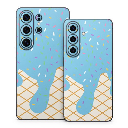 Cotton Candy Ice Cream Drip Samsung Galaxy S26 Series Skin