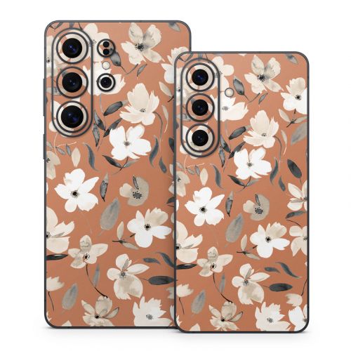 Fresh Flowers Copper Samsung Galaxy S26 Series Skin