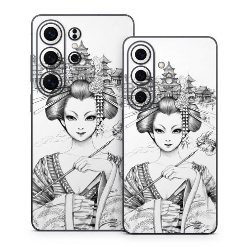 Geisha Sketch Samsung Galaxy S26 Series Skin