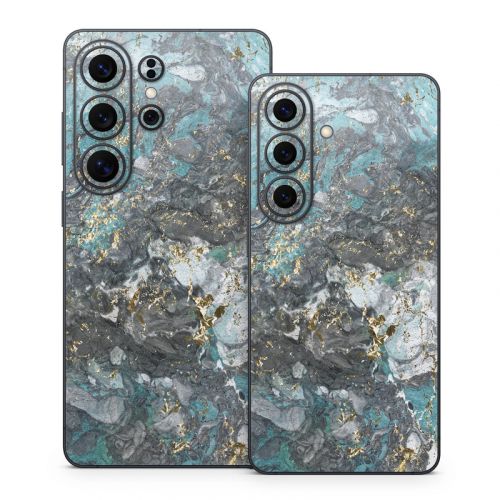 Gilded Glacier Marble Samsung Galaxy S26 Series Skin