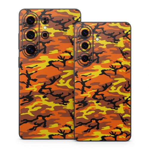 Orange Camo Samsung Galaxy S26 Series Skin