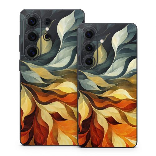 Orange and Charcoal Samsung Galaxy S26 Series Skin