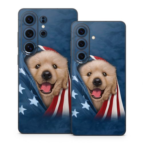 Patriotic Retriever Samsung Galaxy S26 Series Skin
