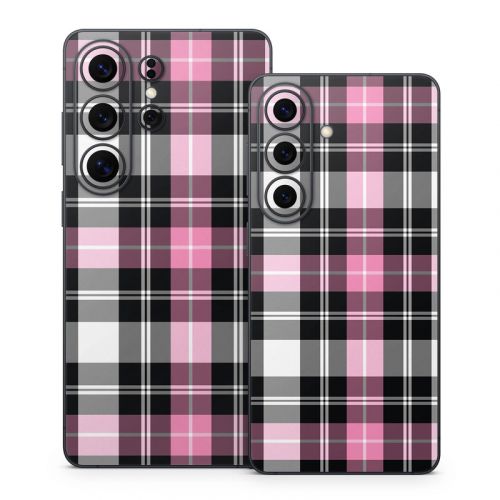 Pink Plaid Samsung Galaxy S26 Series Skin