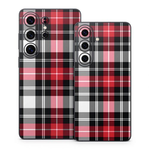Red Plaid Samsung Galaxy S26 Series Skin
