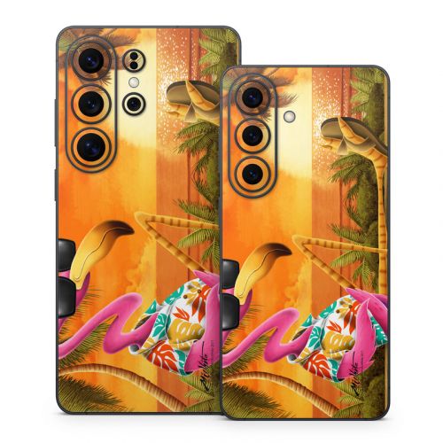 Sunset Flamingo Samsung Galaxy S26 Series Skin