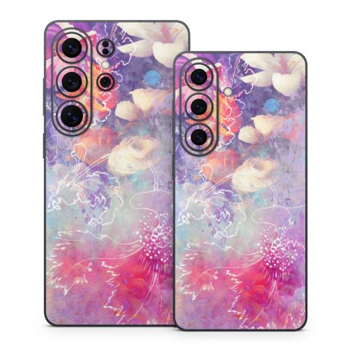 Sketch Flowers Lily Samsung Galaxy S26 Series Skin