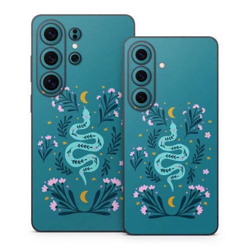 Snake and Flowers Samsung Galaxy S26 Series Skin